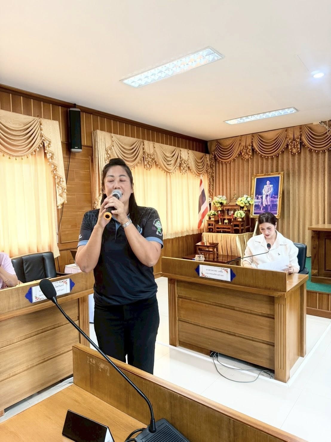 วันที่  31 มีนาคม 2569  เวลา 13.30 น. ณ ห้องประชุมเทศบาลตำบลบ้านนา นางสาวดวงพร แซ่ลิ้ม นายกเทศมนตรีตำบลบ้านนา เป็นประธานในการประชุมประจำเดือน